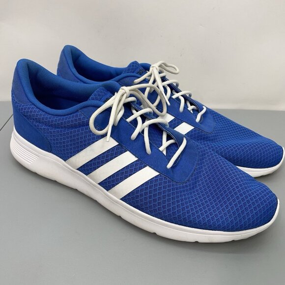 adidas Other - Adidas Neo Lite Racer Sneakers Shoes Running Training Lightweight Blue Mens 14